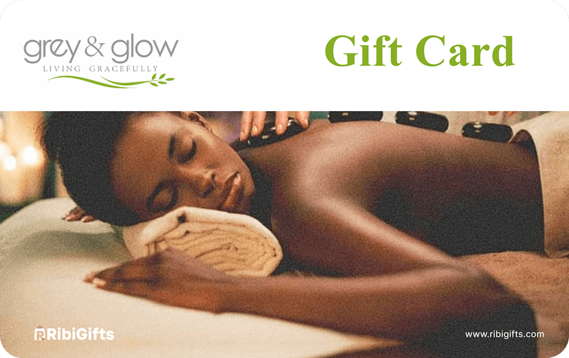 buy gift vouchers for Grey & Glow Spa Gift Card on Ribigifts | instant giftcard delivery | get started on www.Ribigifts.com/all/giftcards
