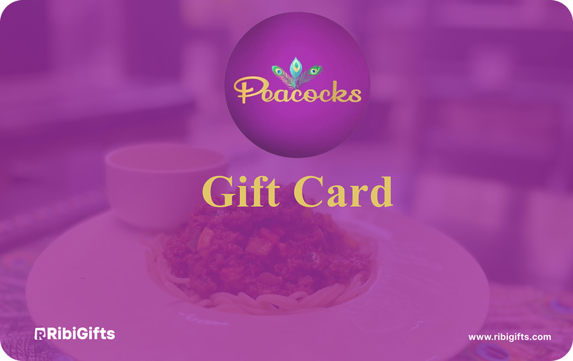 buy gift vouchers for Peacock's Pizza Gift Card on Ribigifts | instant giftcard delivery | get started on www.Ribigifts.com/all/giftcards