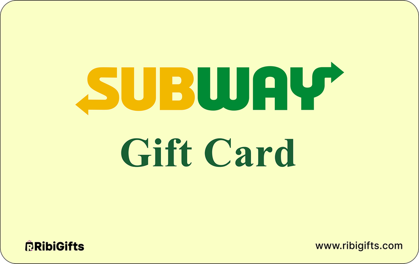 buy gift vouchers for Subway Gift Card on Ribigifts | instant giftcard delivery | get started on www.ribigifts.com