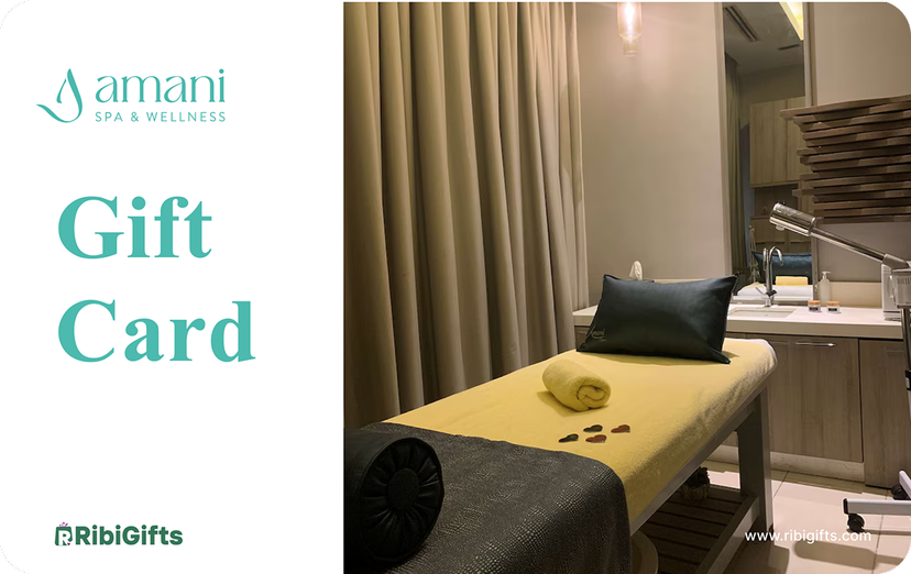 buy gift vouchers for Amani Spa & Wellness Gift Card on Ribigifts | instant giftcard delivery | get started on www.Ribigifts.com/all/giftcards