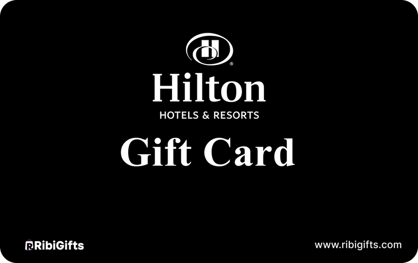 buy gift vouchers for Hilton Hotel Gift Card on Ribigifts | instant giftcard delivery | get started on www.ribigifts.com