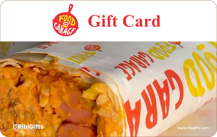 buy gift vouchers for Food Garage Gift Card on Ribigifts | instant giftcard delivery | get started on www.Ribigifts.com/all/giftcards