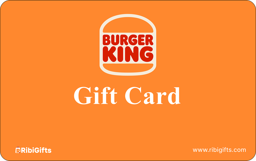 buy gift vouchers for Burger King Gift Card on Ribigifts | instant giftcard delivery | get started on www.ribigifts.com