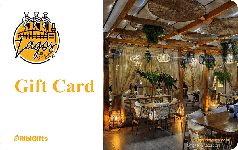 buy gift vouchers for Lagos Bistro Gift Card on Ribigifts | instant giftcard delivery | get started on www.Ribigifts.com/all/giftcards